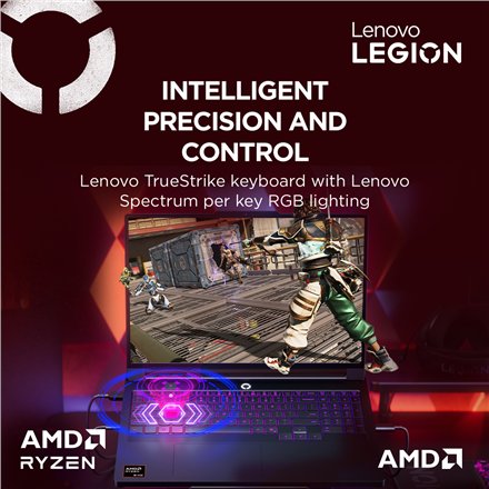 Lenovo Legion Pro 7 16AFR10H , Eclipse Black , 16 , OLED , WQXGA , 2560 x 1600 pixels , 240 Hz , Glossy , AMD Ryzen 9 , 9955HX , 32 GB , SO-DIMM DDR5 , Solid-state drive capacity 1000 GB , NVIDIA GeForce RTX 5070 Ti , GDDR7 , 12 GB , Windows 11 Home , 802