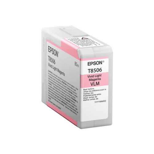 Epson T85060N ink, Light magenta , Epson Epson , C13T85060N , Epson T8506 - vivid light magenta - original - ink cartridge , Ink cartridge , Vivid light magenta