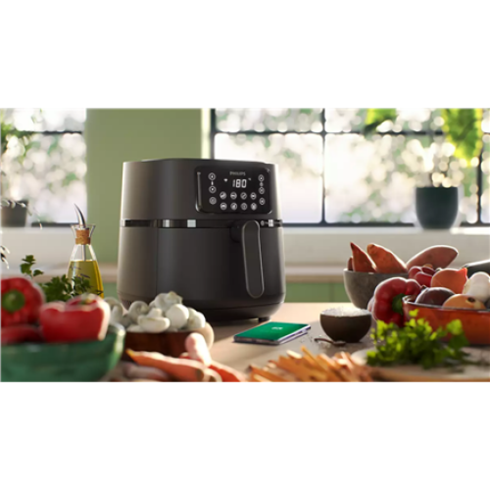 Philips XXL Airfryer , HD9285/90 , Power 2000 W , Capacity 7.2 L , Black/Dark silver