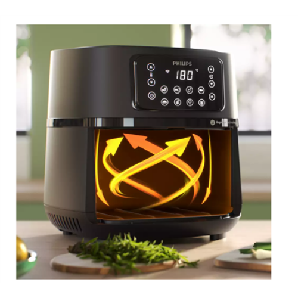 Philips XXL Airfryer , HD9285/90 , Power 2000 W , Capacity 7.2 L , Black/Dark silver