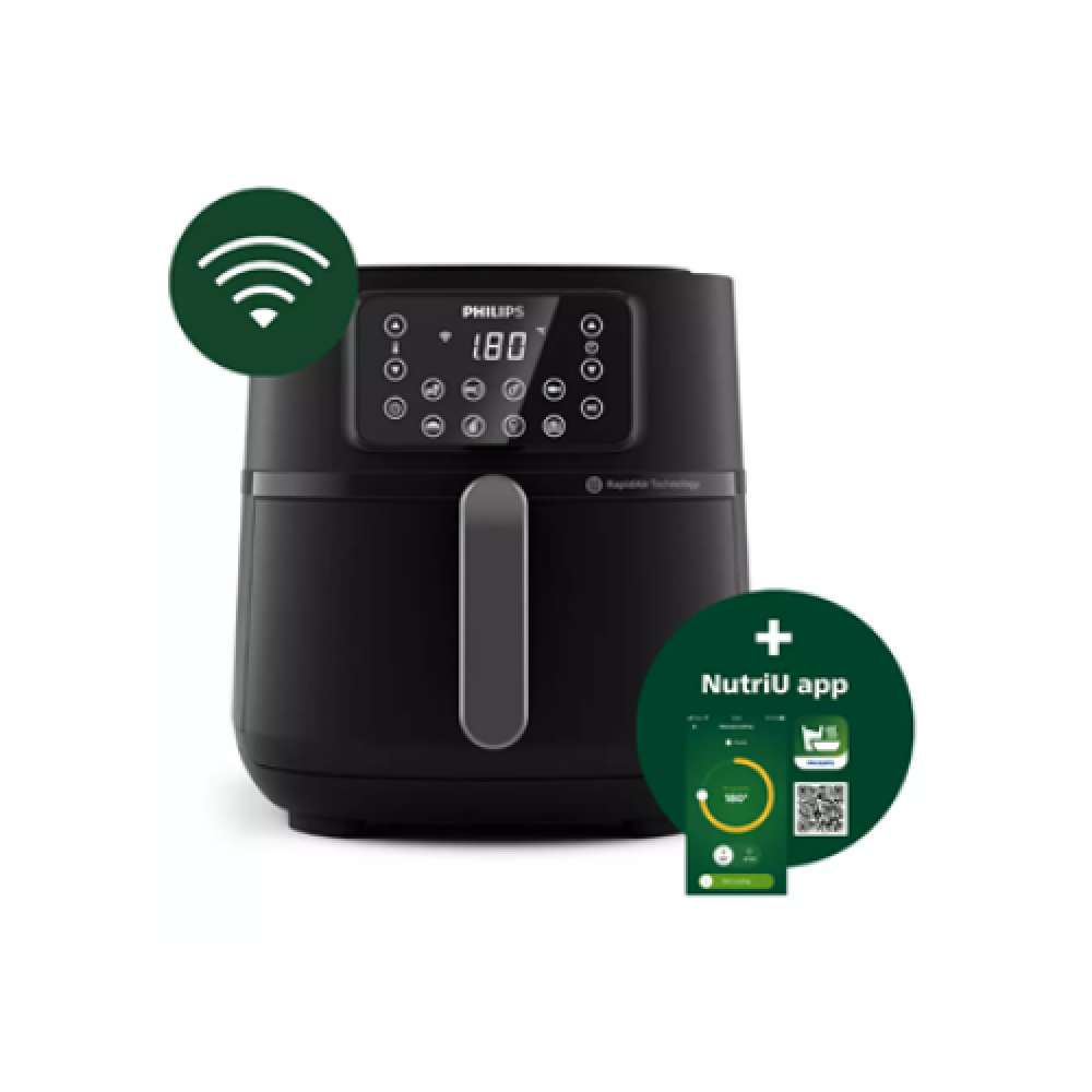 Philips XXL Airfryer , HD9285/90 , Power 2000 W , Capacity 7.2 L , Black/Dark silver