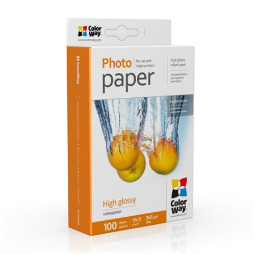Photo Paper , PG2601004R , Glossy , White , 260 g/m² , 10 x 15 cm