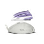 TEFAL First Class DB1612E0 , Steam Travel Iron , 1000 W , Continuous steam 10 g/min , Steam boost performance 45 g/min , White/Purple