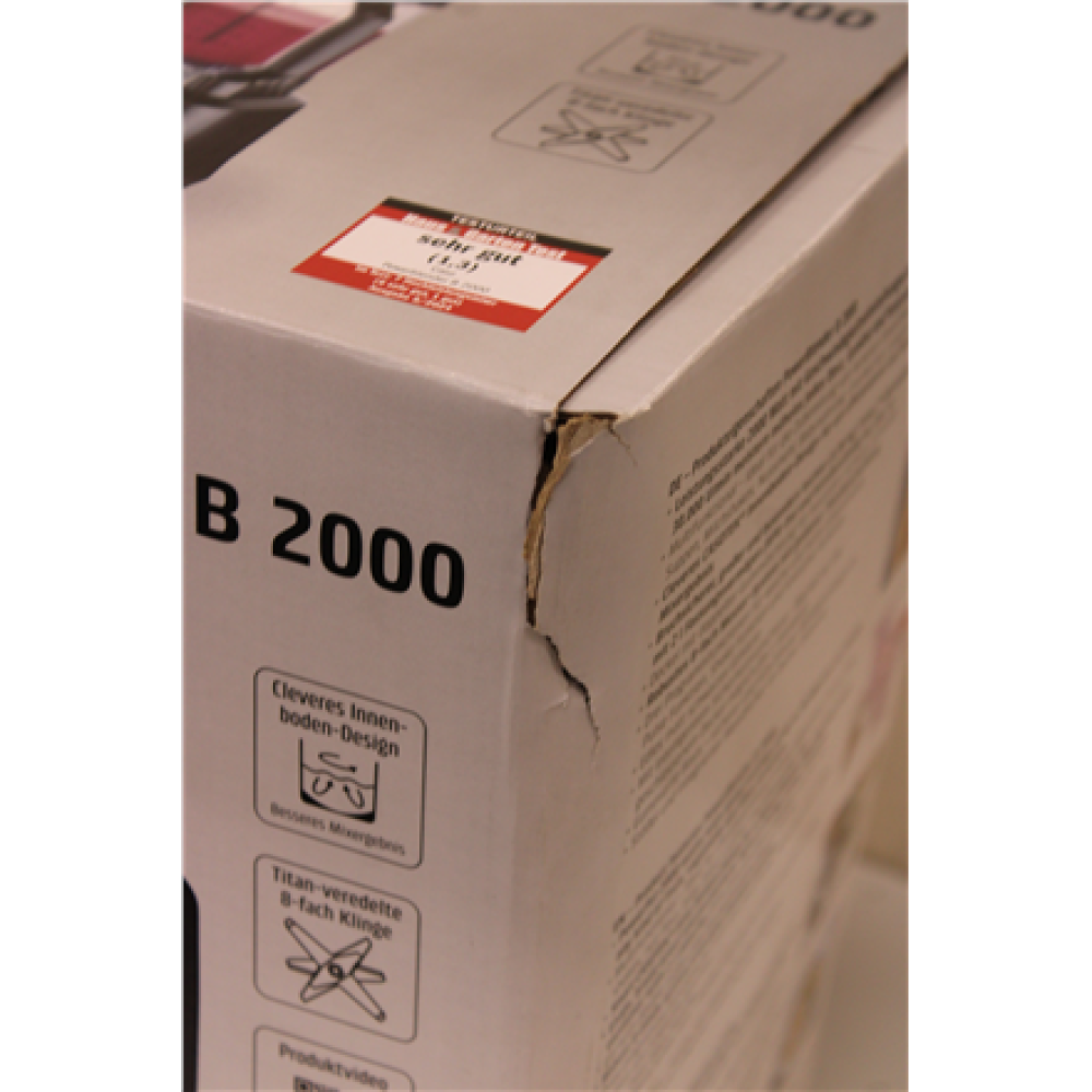 SALE OUT. Caso B 2000 Power Blender, Power 2000 W, Black , Caso Power Blender , B 2000 , Tabletop , 2000 W , Jar material Tritan , Jar capacity 2 L , Ice crushing , Black , DAMAGED PACKAGING, SCRATCHED SIDE OF LIQUID CONTAINER