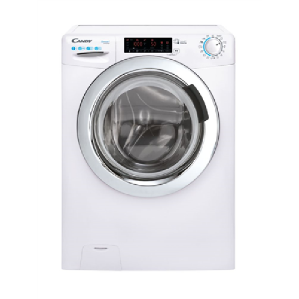 Candy Washing Machine CSS4147TWMCE/1-S Energy efficiency class A, Front loading, Washing capacity 7 kg, 1400 RPM, Depth 45 cm, Width 60 cm, Display, LCD, Steam function, NFC, White