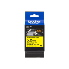 Brother , HSe-611E Heat shrink tube , Black On Yellow , TZe , Roll (0.52 cm x 1.5 m) , 0.52 x 150 cm Brother , HSe-611E Heat shrink tube , Black On Yellow , TZe , Roll (0.52 cm x 1.5 m) , 0.52 x 150 cm