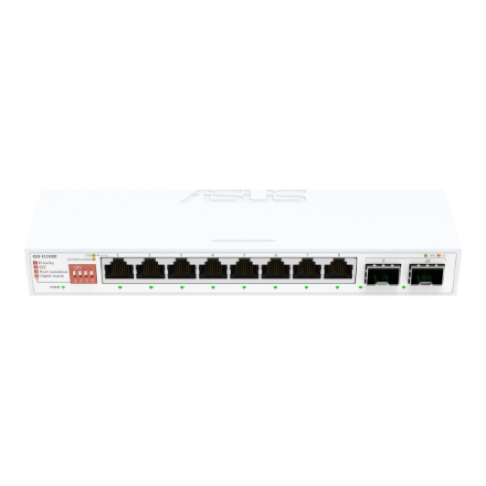 Asus , QG-U1080 , 8-Port 2.5G and 2-Port 10G SFP+ Switch , Unmanaged , Desktop , SFP+ ports quantity 2 x 10G SFP+ ports