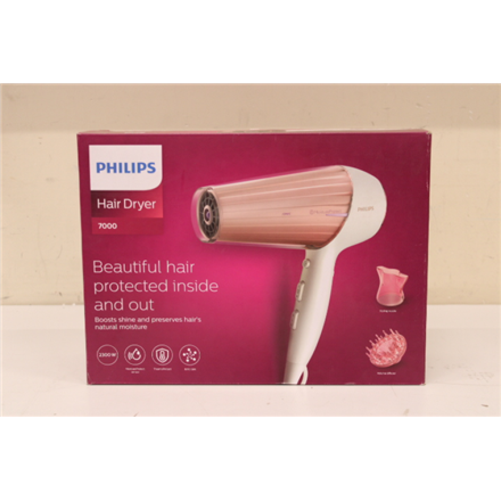 SALE OUT. Philips HP8281/00 Hair Dryer, Pearl White/Pink Golden , Philips , Hair Dryer , HP8281/00 , 2300 W , Number of temperature settings 6 , Ionic function , Diffuser nozzle , Pearl White/Pink Golden , DAMAGED PACKAGING