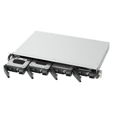 QNAP Compact 1U short-depth rackmount 2.5GbE NAS , TS-433eU , Cortex-A55 , 4 GB