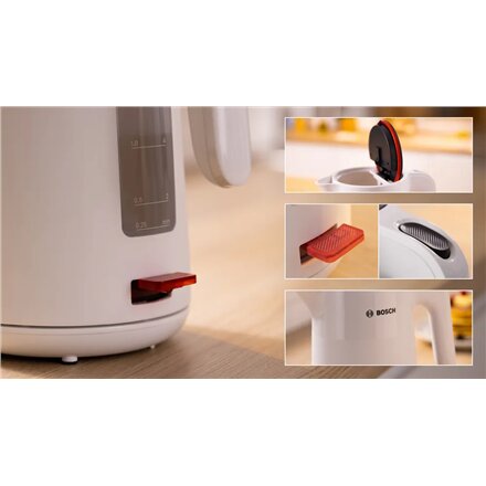 Bosch Kettle , TWK2M161 MyMoment , Electric , 2400 W , 1.7 L , Plastic , 360° rotational base , White