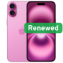 Apple Renew Grade B , Apple iPhone 16 Plus , Pink , 6.7 , OLED , 128 GB , 5G , iOS