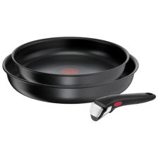 TEFAL Ingenio Daily Chef Set, 3 pcs , L7629553 , Frying , Diameter 24/28 cm , Suitable for induction hob , Removable handle , Black