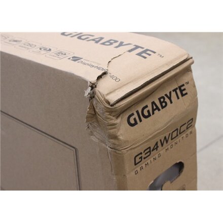 Gigabyte SALE OUT. , G34WQC2 EK , 34 , VA , WQHD , 200 Hz , 1 ms , 3440 x 1440 pixels , 450 cd/m² , HDMI ports quantity 2 , Warranty 36 month(s) , DAMAGED PACKAGING