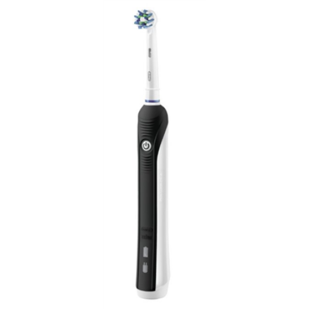 Oral-B Toothbrush PRO 750 For adults, Rechargeable, Operating time 2 min, Teeth brushing modes 1, Number of brush heads included 1, Black