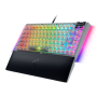 Razer Hot-swappable Mechanical Gaming Keyboard , BlackWidow V4 75% , Gaming Keyboard , Wired , US , Phantom White Edition , USB Type-C , Razer Mechanical Switches (Tactile)