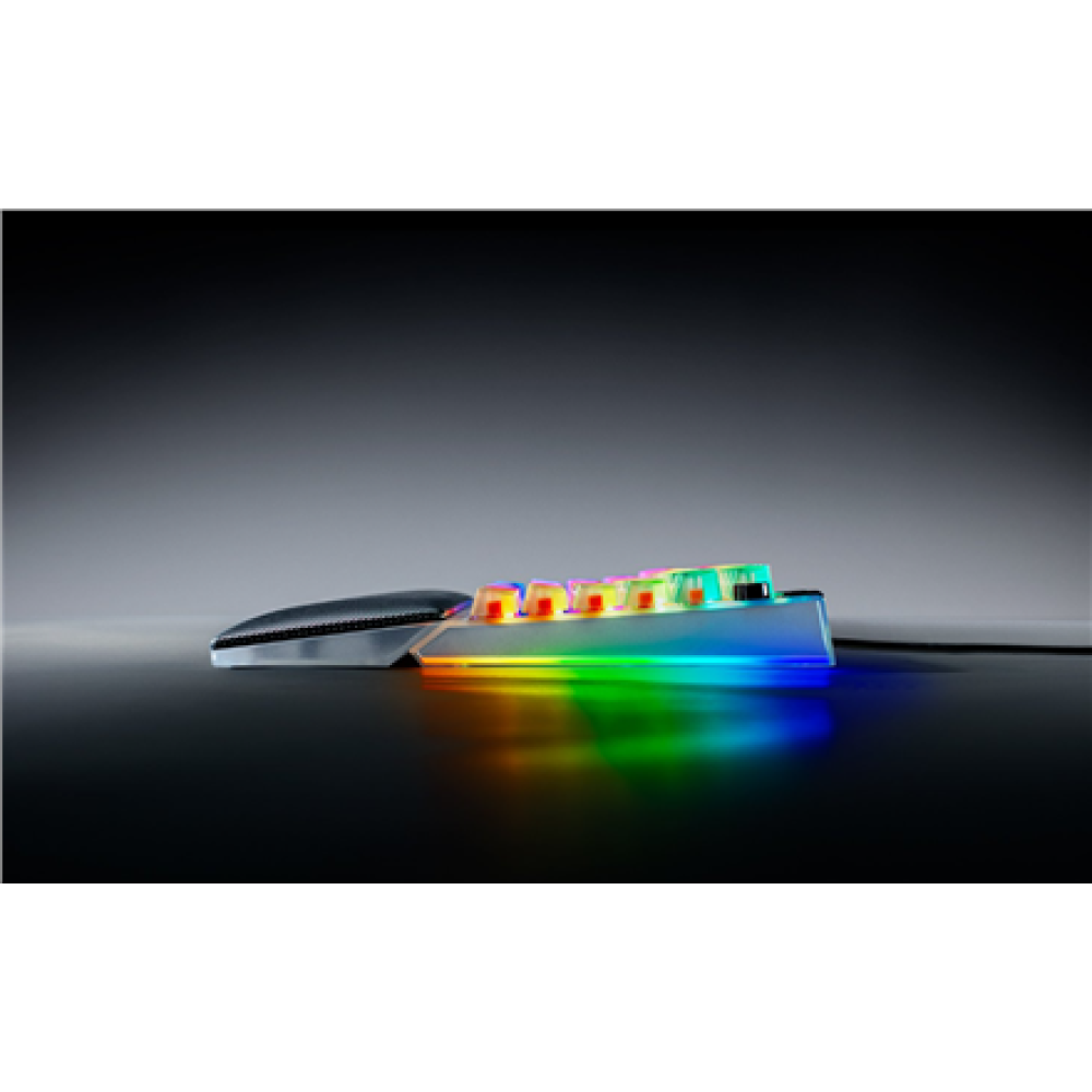 Razer Hot-swappable Mechanical Gaming Keyboard , BlackWidow V4 75% , Gaming Keyboard , Wired , US , Phantom White Edition , USB Type-C , Razer Mechanical Switches (Tactile)