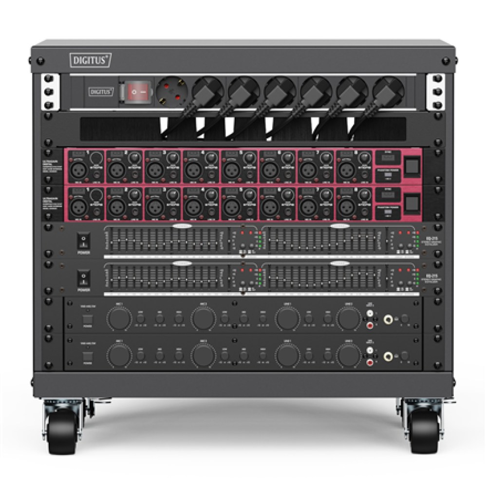 Digitus Universal 19-Inch Equipment Rack with Castors, 8U , DN-48000