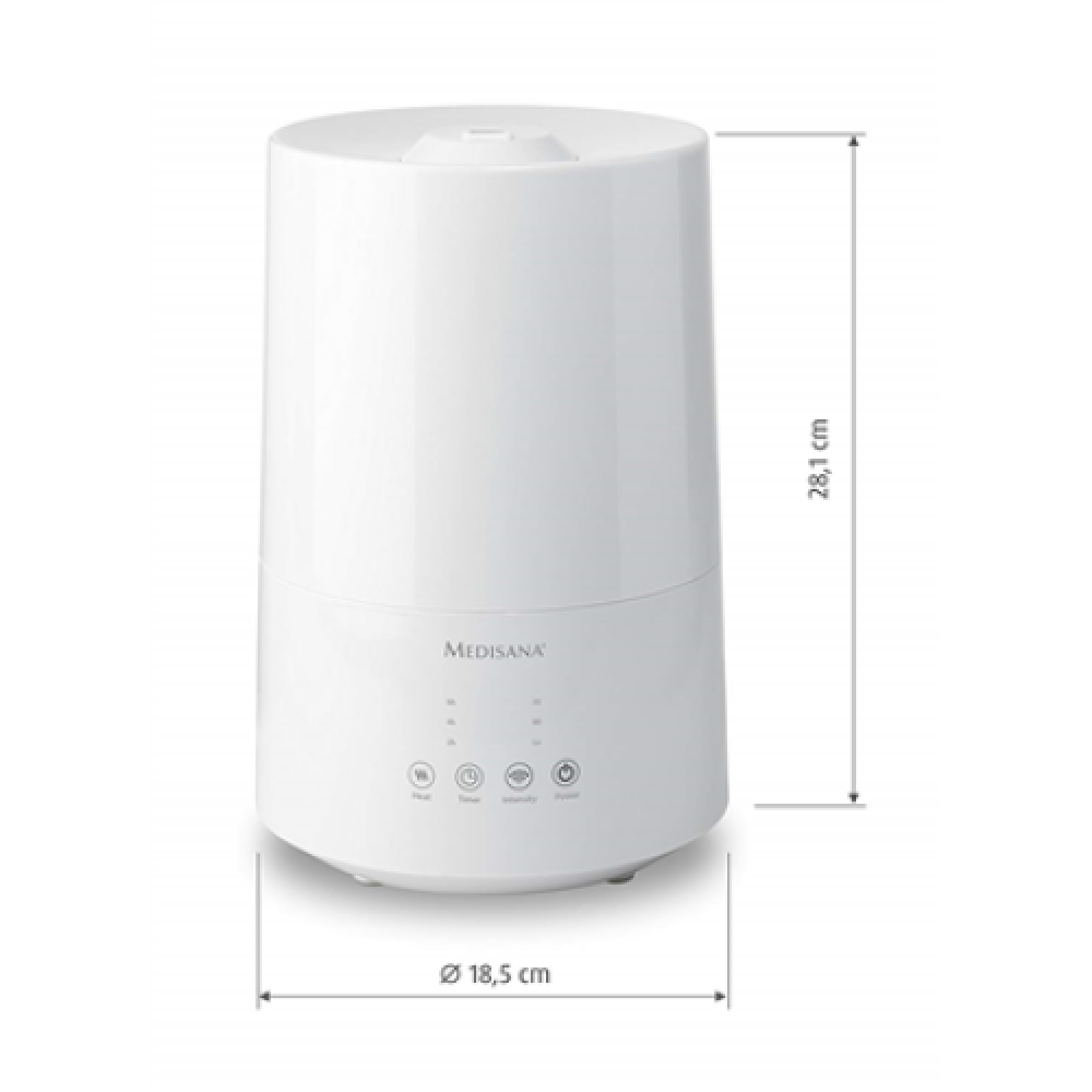 Medisana , AH 661 , Air Humidifier , Humidifier , 75 W , Water tank capacity 3.5 L , White