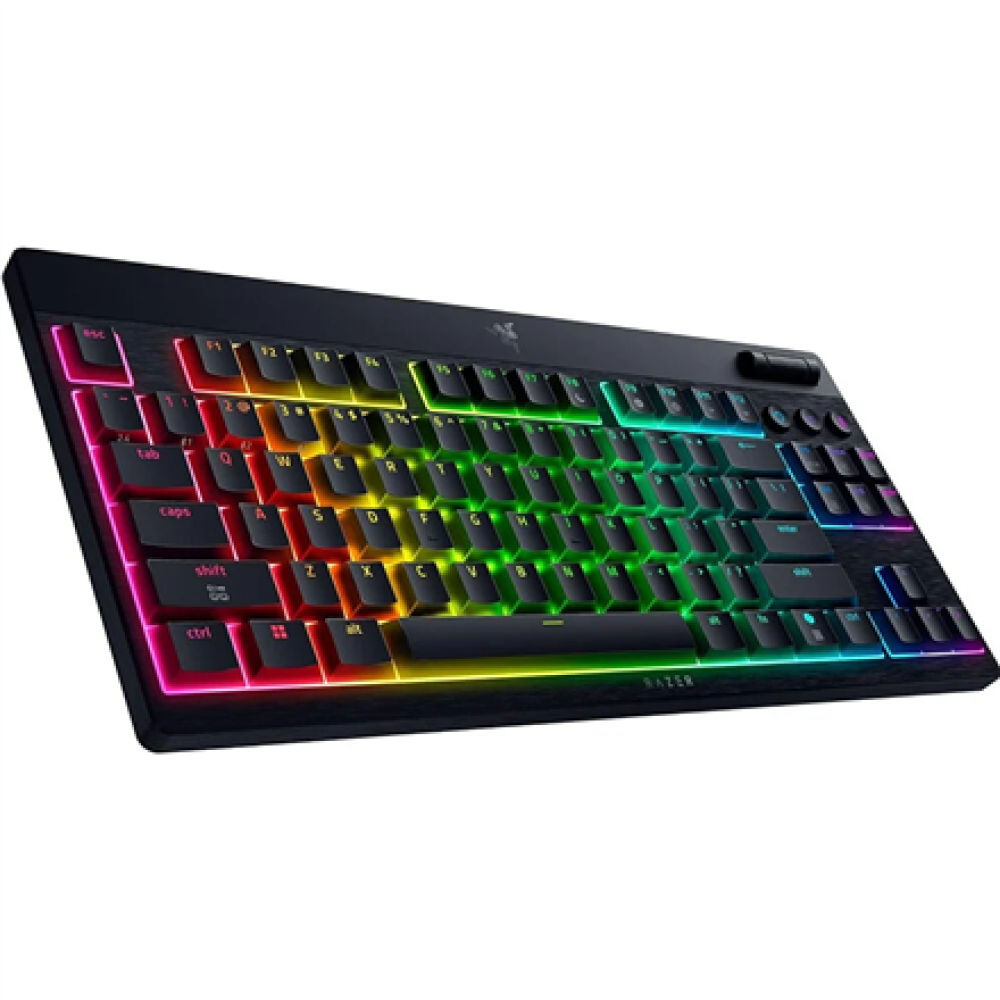 Razer , BlackWidow V4 Low-Profile HyperSpeed , Keyboard , Wireless , US , Bluetooth , Green Switches , Black