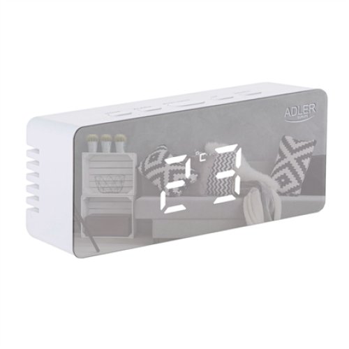 Adler , Alarm Clock , AD 1189W , Alarm function , White