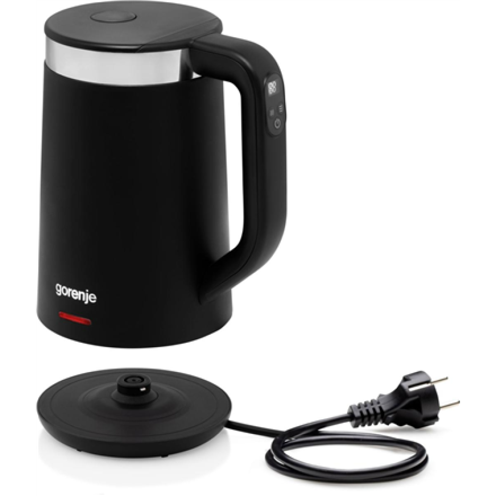 Gorenje Kettle , K17TRDW , Electric , 2200 W , 1.7 L , Plastic/Metal , 360° rotational base , Black