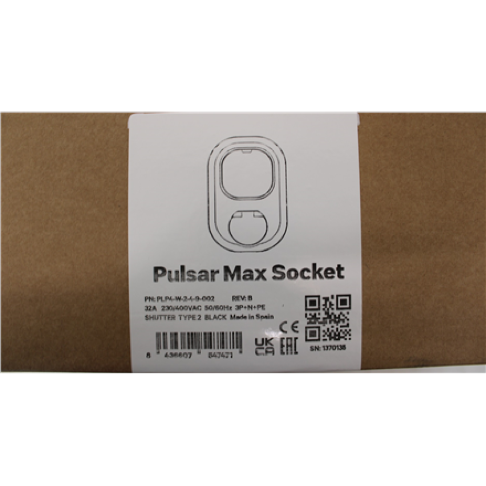 SALE OUT. , Wallbox Pulsar MAX Socket , 22 kW , Wi-Fi, Bluetooth , Black , DAMAGED PACKAGING, MISSING T20 SCREWS (3 PCS). SCRATCHED ITEM, UNEVEN BODY GAPS , 36 month(s)
