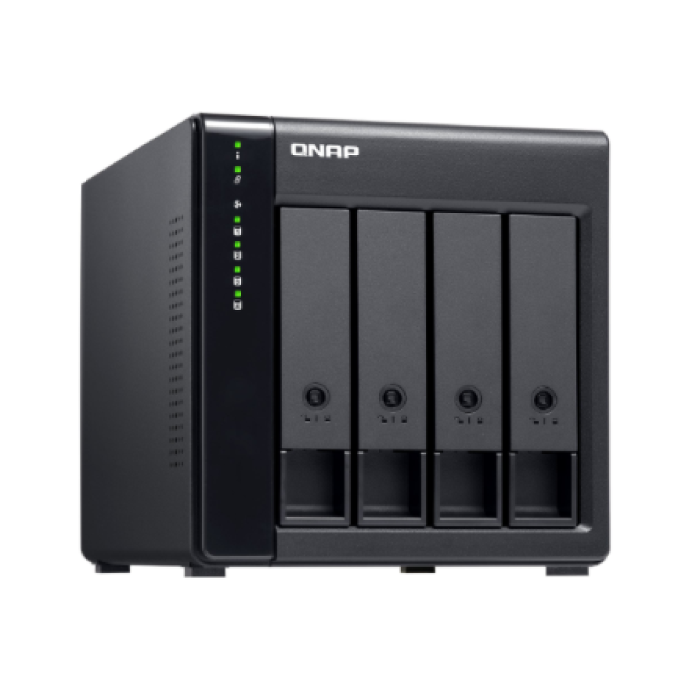 QNAP High-performance Desktop SATA 6Gbps JBOD Storage Enclosure , TL-D400S , Black