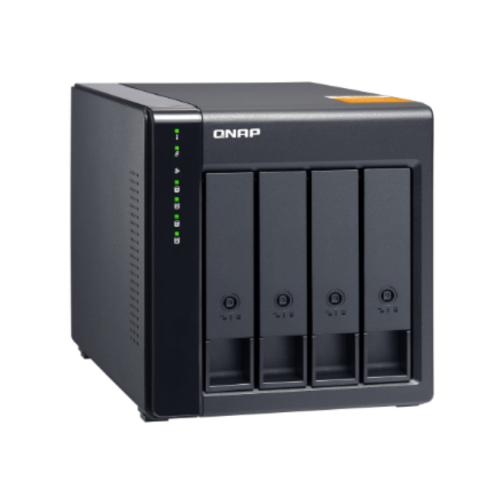 QNAP High-performance Desktop SATA 6Gbps JBOD Storage Enclosure , TL-D400S , Black