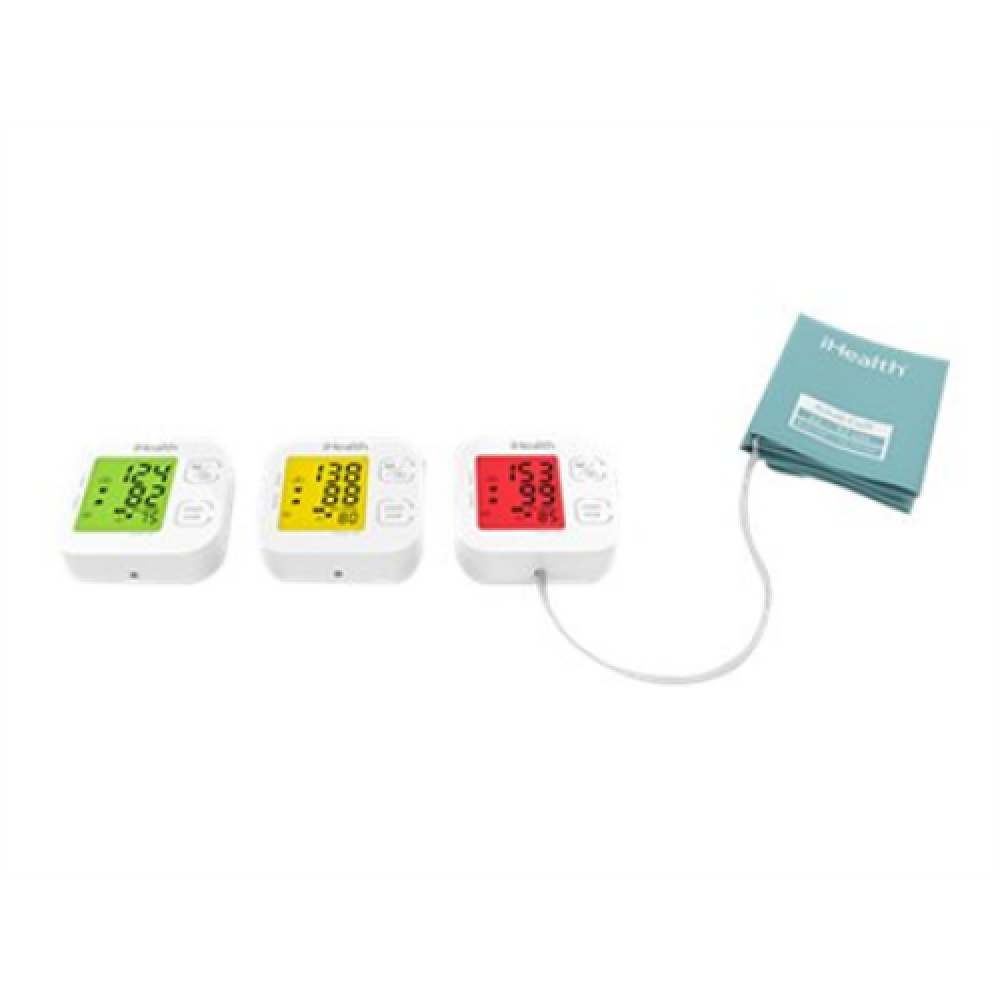 iHealth , Track , KN-550BT , White/Blue , Calculation of blood pressure (systolic and diastolic), Calculation of heart rate , 4 , Wireless Bluetooth connection , Automatic , Weight 438 g