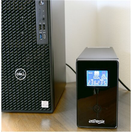 EnerGenie UPS with USB and LCD display, Black , EG-UPS-034 , 1500 VA , 900 W