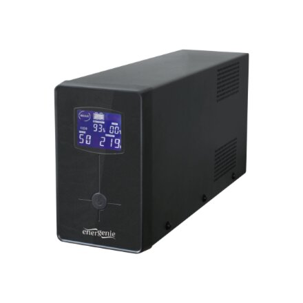 EnerGenie UPS with USB and LCD display, Black , EG-UPS-034 , 1500 VA , 900 W