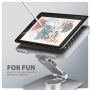 AXAGON Desk Mount , STND-LR stand with 360° rotation for laptops and tablets , Adjustable Height, Angle , 10-17.3 , Aluminum