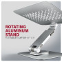 AXAGON Desk Mount , STND-LR stand with 360° rotation for laptops and tablets , Adjustable Height, Angle , 10-17.3 , Aluminum