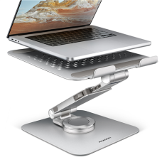AXAGON Desk Mount , STND-LR stand with 360° rotation for laptops and tablets , Adjustable Height, Angle , 10-17.3 , Aluminum