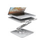 AXAGON Desk Mount , STND-LR stand with 360° rotation for laptops and tablets , Adjustable Height, Angle , 10-17.3 , Aluminum