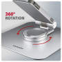 AXAGON Desk Mount , STND-LR stand with 360° rotation for laptops and tablets , Adjustable Height, Angle , 10-17.3 , Aluminum
