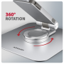 AXAGON Desk Mount , STND-LR stand with 360° rotation for laptops and tablets , Adjustable Height, Angle , 10-17.3 , Aluminum