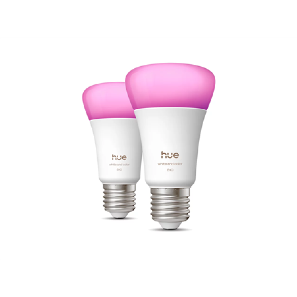 Philips Hue WCA 810 A60 2P EU , E27 , 6 W , White and colour light , Bluetooth and Zigbee