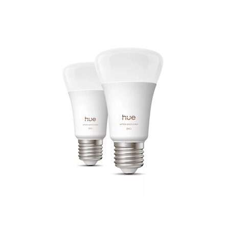 Philips Hue WCA 810 A60 2P EU , E27 , 6 W , White and colour light , Bluetooth and Zigbee
