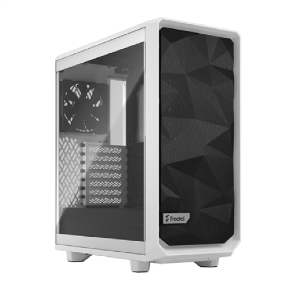 Fractal Design , Meshify 2 Compact Clear Tempered Glass , White , ATX