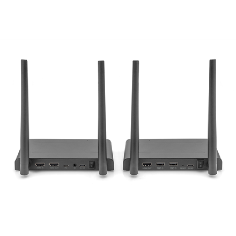 Digitus 4K Wireless HDMI KVM Extender Set, 150 m , DS-55328 , Black