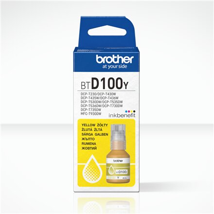 Brother BTD100Y , Ink Bottle , Yellow