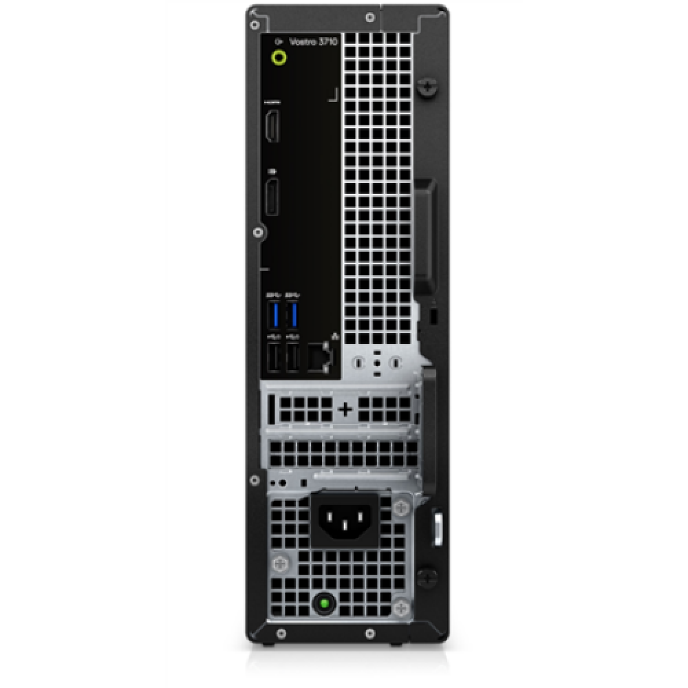 Dell , Vostro SFF , 3710 , Desktop , Tower , Intel Core i3 , i3-12100 , Internal memory 8 GB , DDR4 , Solid-state drive capacity 256 GB , Intel UHD Graphics 730 , Tray load DVD Drive , Keyboard language English , Ubuntu , Warranty ProSupport, NBD Onsite 3