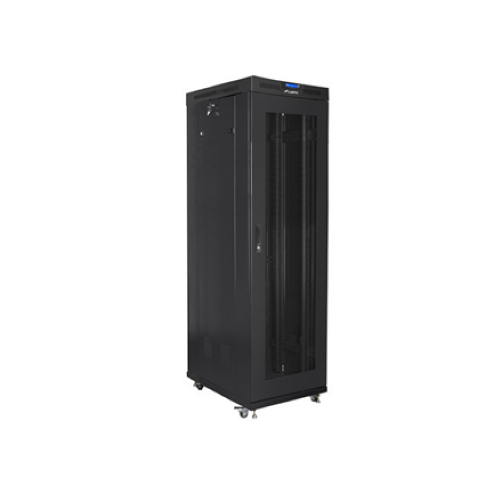 Lanberg , Rack cabinet 19 free-standing 42U/600x1000 (flat pack) with mesh door lCD V2 , FF01-6042-23BL , Black