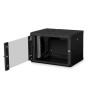 Digitus , Wall Mounting Cabinet , DN-19 07-U-SW , IP protection class: IP20; Front door: Glass door, single opening; Cabinet type: Wall mounting cabinet; Equipment mounting depth min.-max.: 305-370 mm; Load capacity: 100 kg; Dimensions 420 x 600 x 450 mm,