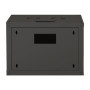 Digitus , Wall Mounting Cabinet , DN-19 07-U-SW , IP protection class: IP20; Front door: Glass door, single opening; Cabinet type: Wall mounting cabinet; Equipment mounting depth min.-max.: 305-370 mm; Load capacity: 100 kg; Dimensions 420 x 600 x 450 mm,