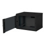 Digitus , Wall Mounting Cabinet , DN-19 07-U-SW , IP protection class: IP20; Front door: Glass door, single opening; Cabinet type: Wall mounting cabinet; Equipment mounting depth min.-max.: 305-370 mm; Load capacity: 100 kg; Dimensions 420 x 600 x 450 mm,