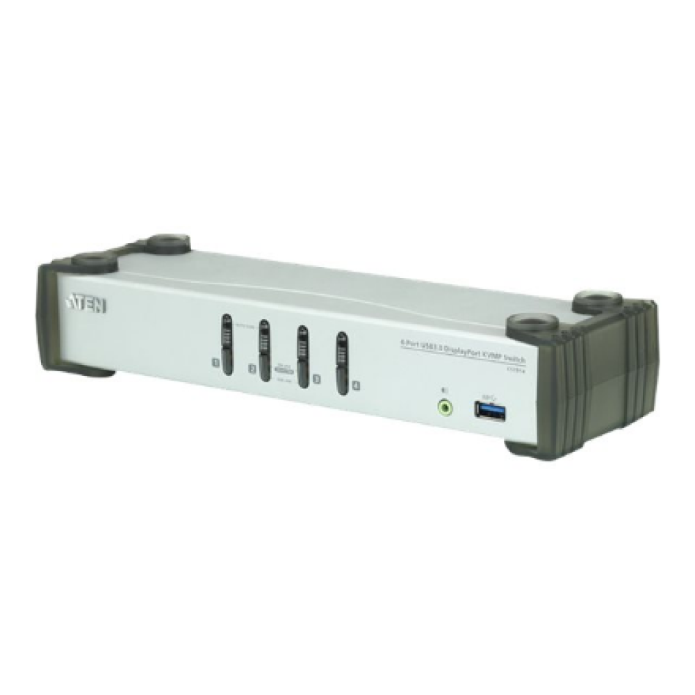 Aten 4-Port USB 3.0 DisplayPort KVMP Switch (Cables included) , CS1914