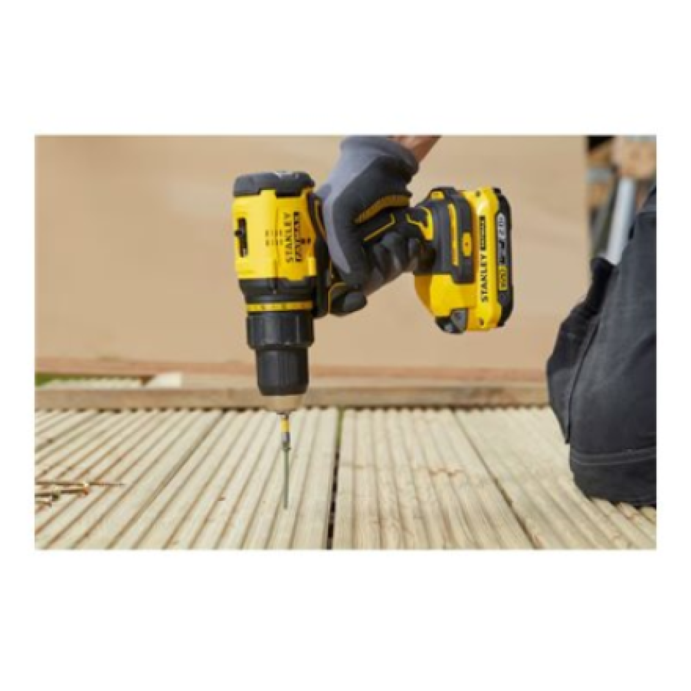 Stanley , 18V V20 Brushless Drill Driver - 2.0Ah Kit , SFMCD710D2K-QW , 18 V , 2.0 Ah , Lithium Ion