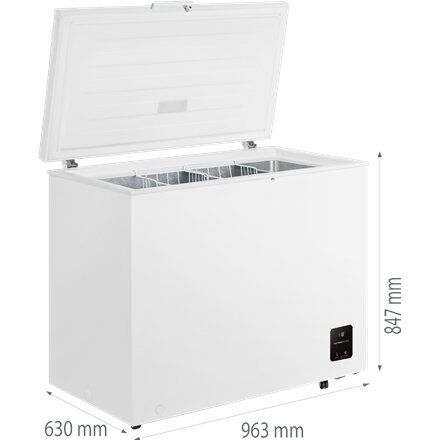 Gorenje Freezer , FH25EAW , Energy efficiency class E , Chest , Free standing , Height 84.7 cm , Total net capacity 248 L , White